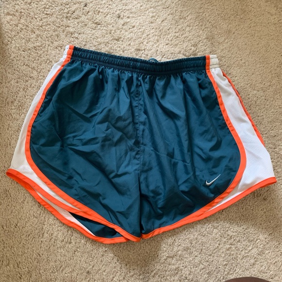 Nike Pants - Small Teal & Orange Nike Shorts